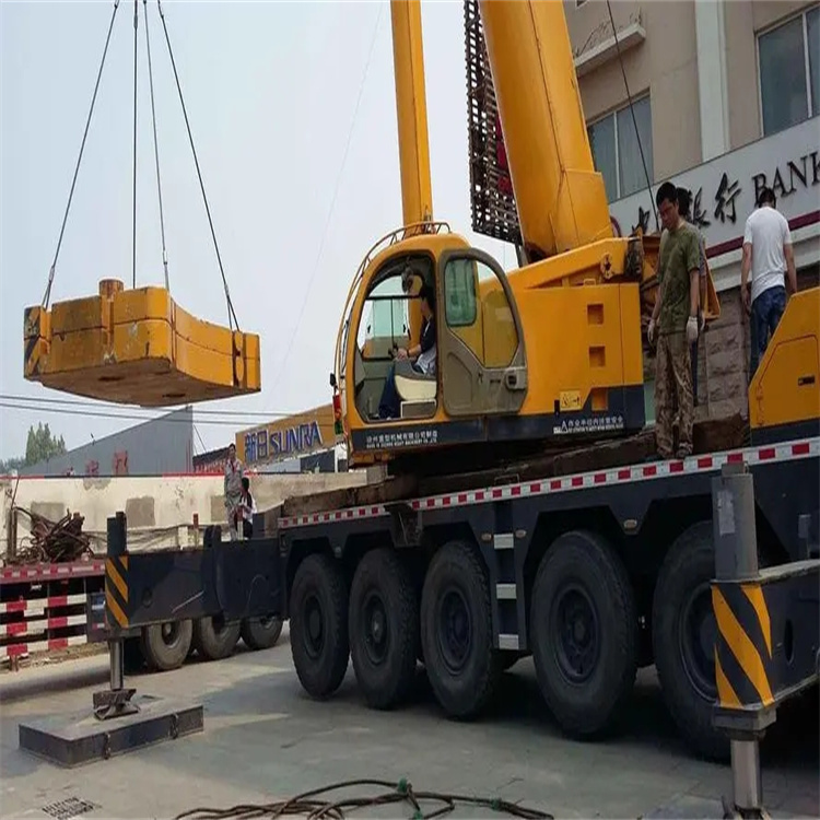 金华金东当地吊车出租|机器吊装|75吨|工厂搬迁服务